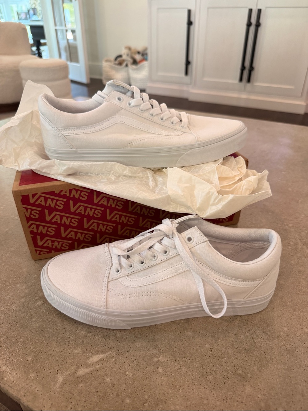 Vans Old Skool True White Low-Top Sneakers